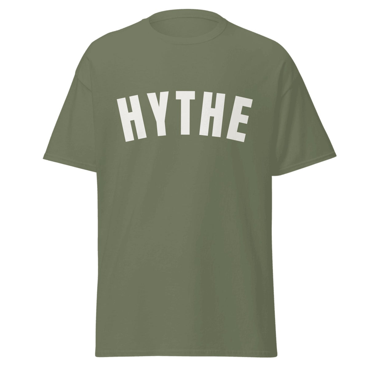 Hythe Varsity T-Shirt in Military Green