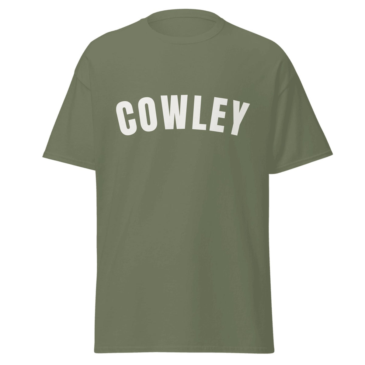Cowley Varsity T-Shirt in Military Green