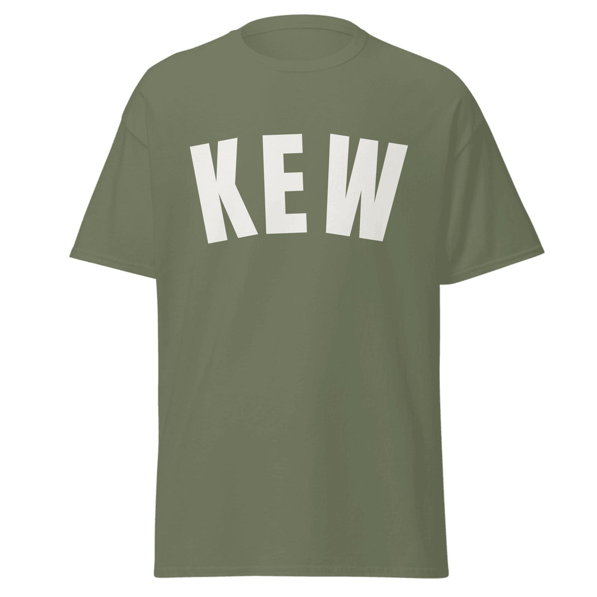 Kew Varsity T-Shirt in Military Green