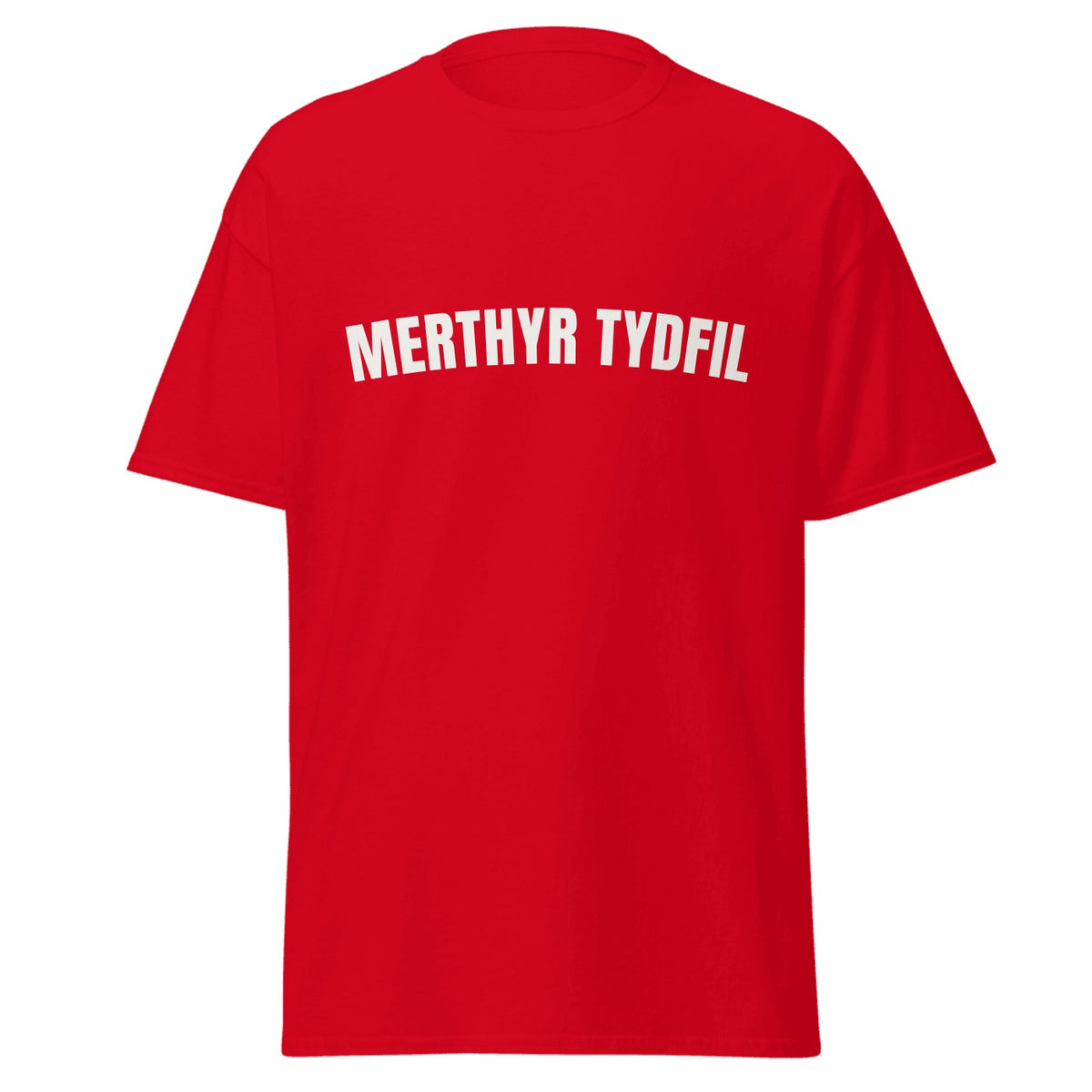 Merthyr Tydfil Varsity T-Shirt in Red