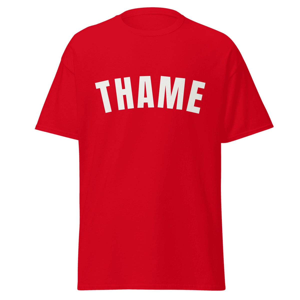 Thame Varsity T-Shirt in Red