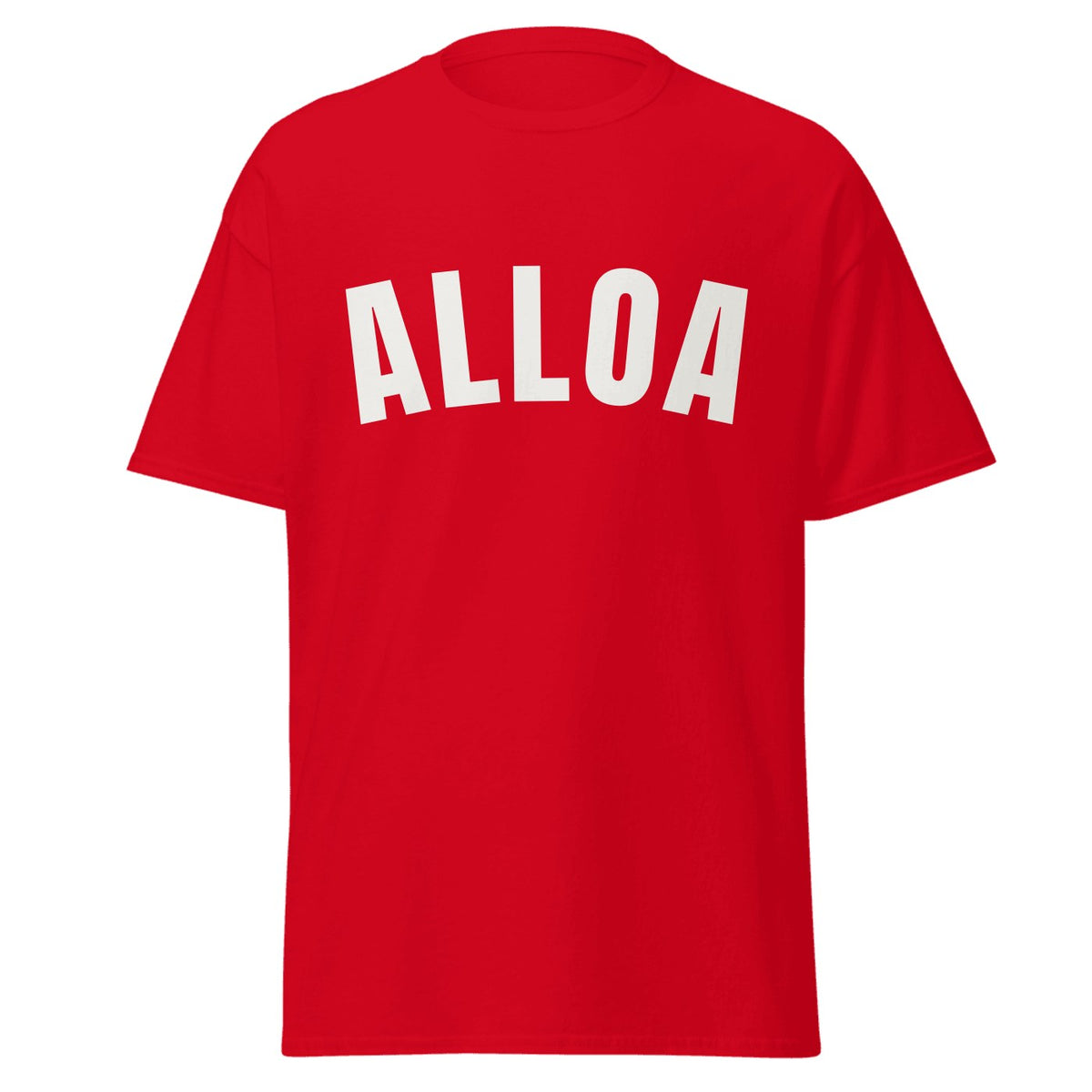 Alloa Varsity T-Shirt in Red