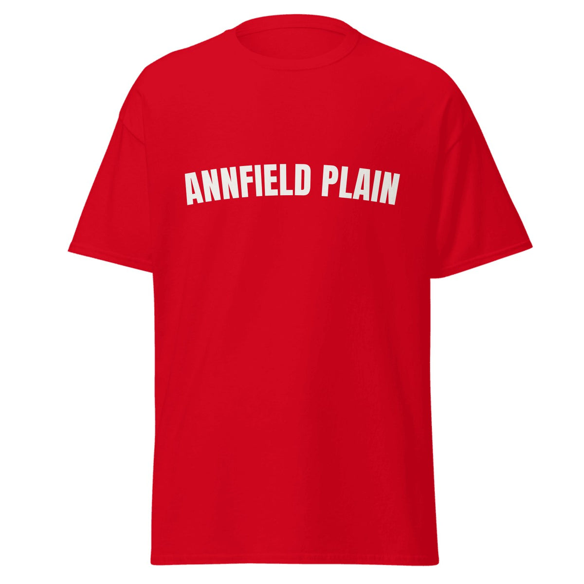 Annfield Plain Varsity T-Shirt in Red