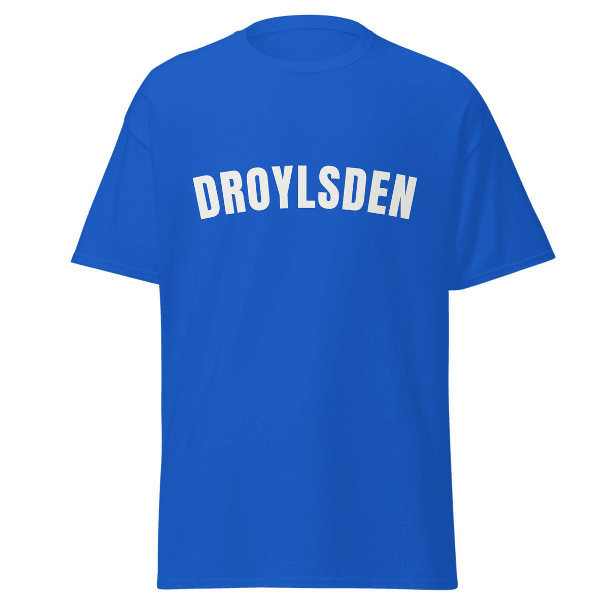 Droylsden Varsity T-Shirt in Royal Blue