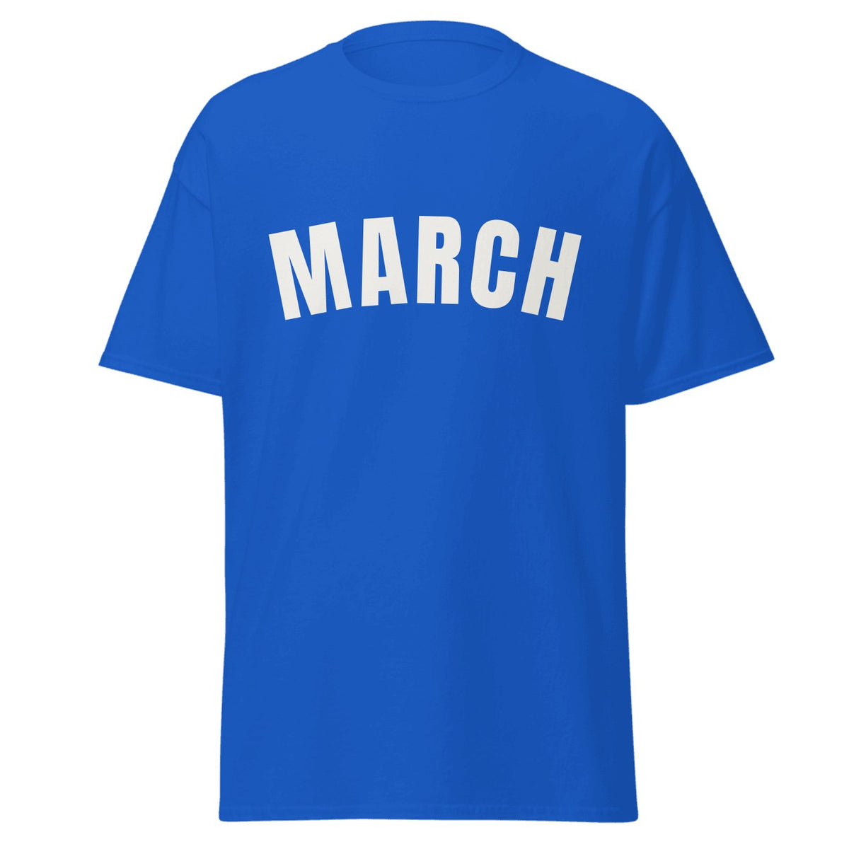 March Varsity T-Shirt in Royal Blue