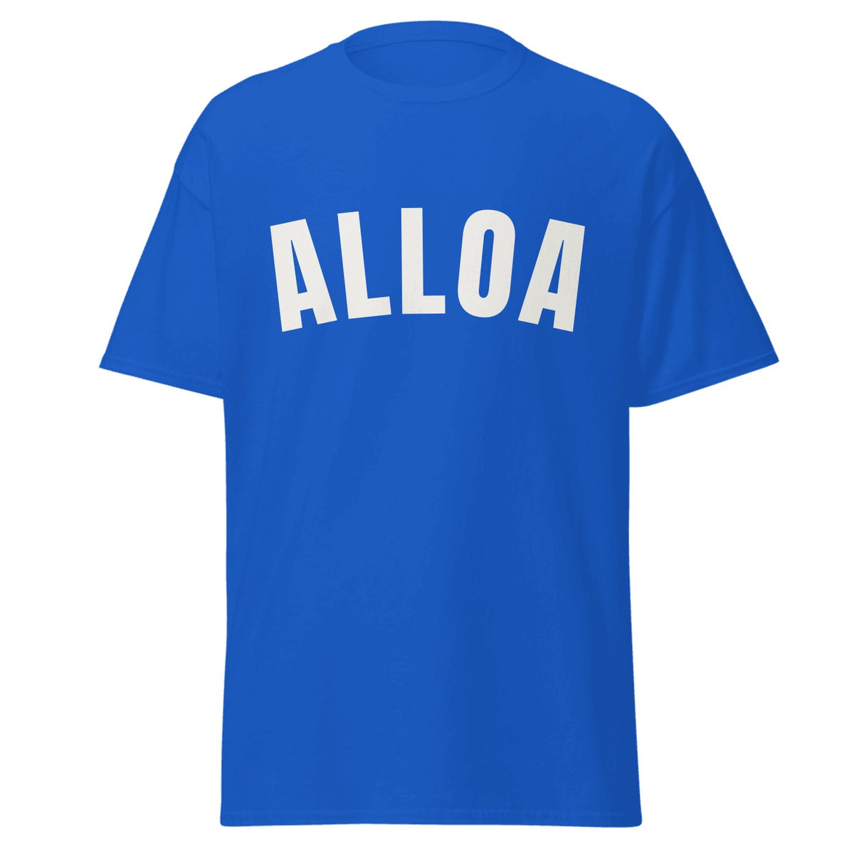 Alloa Varsity T-Shirt in Royal Blue